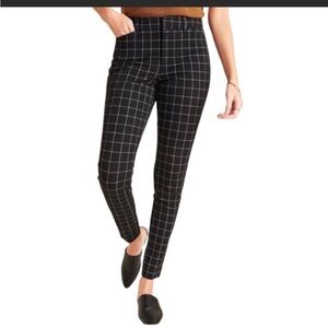 Black, White & Brown‎ Plaid Pixie High Rise Secret-Slim Pull On Pants